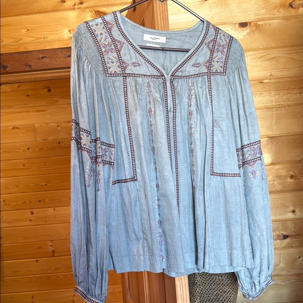 Étoile Isabel Marat Embroidered Blouse